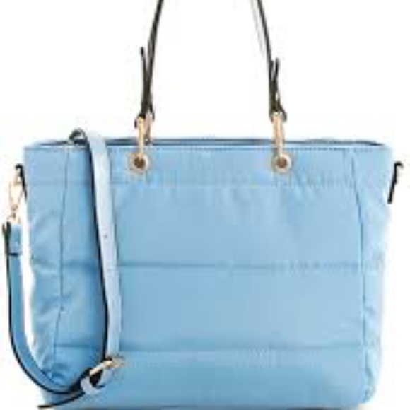 ISABELLE HANDBAGS VEGAN QUILTED NYLON TOTE - Picture 5 of 10